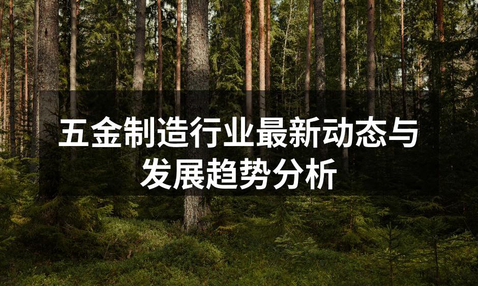 五金制造行业最新动态与发展趋势分析
